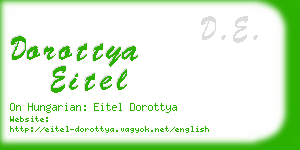 dorottya eitel business card